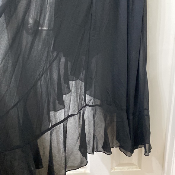 •NWT•Miusol Lace/Ruffle Black Dress - Picture 11 of 15